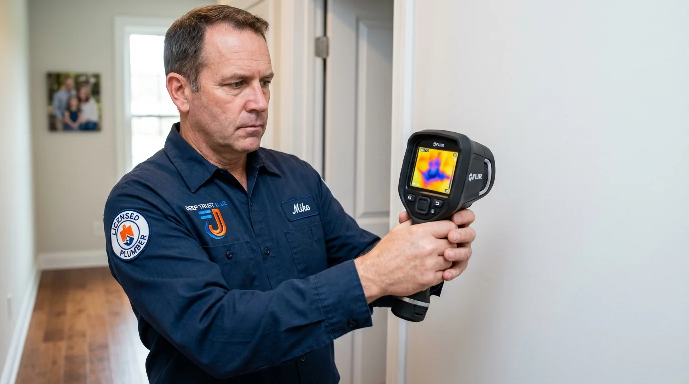 Thermal imaging leak detection by Johns Plumbing LLC in Theodore